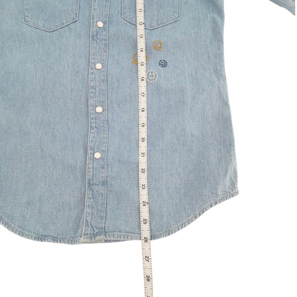 MOTHER All My Exes Denim Shirt in Let's Be Pacific XS - Picture 14 of 15